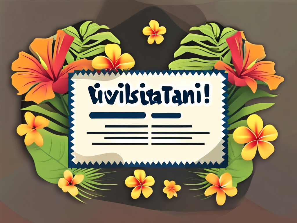 印尼签证页示例